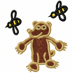 Teddy Embroidery Design 7